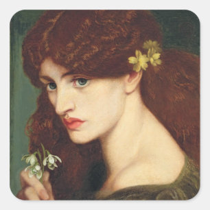 Sticker Carré Perce-neiges, 1873 (huile sur la toile)