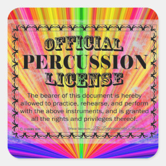 Sticker Carré Percussion