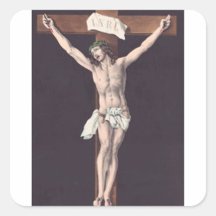 Sticker Carré Père, entre tes mains je remets mon esprit