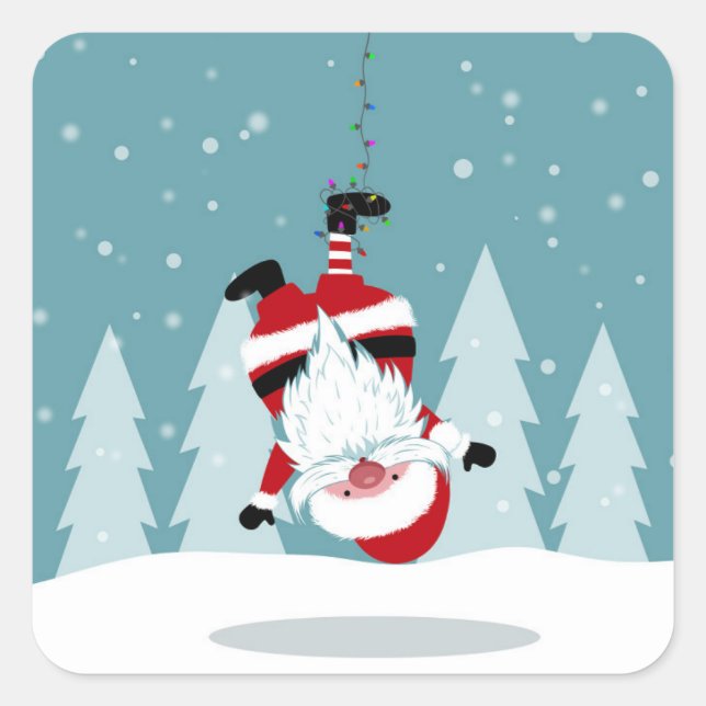 Sticker Carré Père Noël (Devant)
