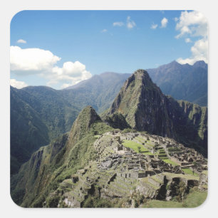Sticker Carré Pérou, Machu Picchu, l'ancienne cité perdue de 2