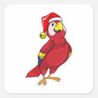 Perroquet avec chapeau de Père Noël