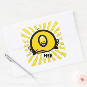 Sticker Carré Personnage de dessin animé Meh créature bizarre bo
