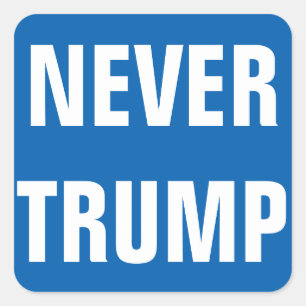 Sticker Carré Personnalisable PAS TRUMP JAMAIS pour le président