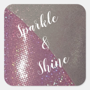Sticker Carré personnalisé Sparkings & Shine