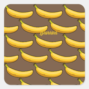 Sticker Carré Personnaliser Banana