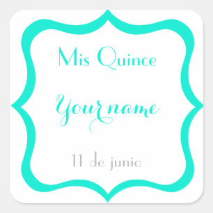 Sticker Carré Personnaliser d'autocollants de coing de mis