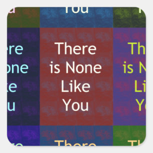 Sticker Carré Personne ne vous aime