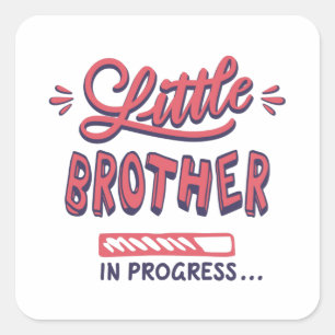 Sticker Carré Petit frère en cours
