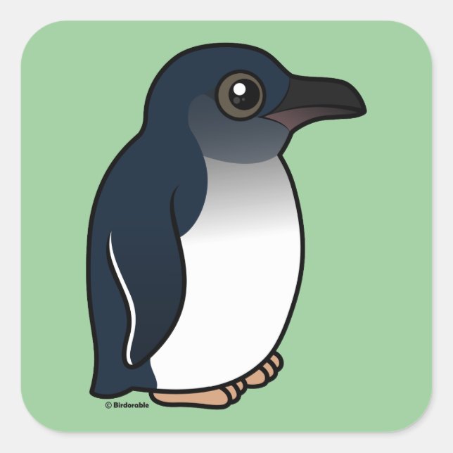 Sticker Carré Petit pingouin (Devant)