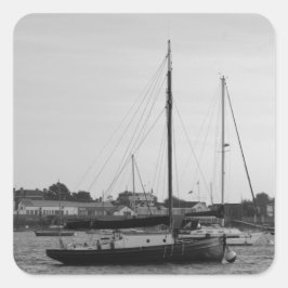 Sticker Carré Petit yacht classique