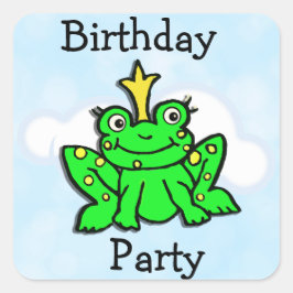 Sticker Carré Petite citron verte Conte de fée Anniversaire