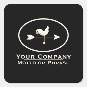 Sticker Carré Petite entreprise ivoire Weathervane