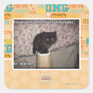 Sticker Carré Peur-moi