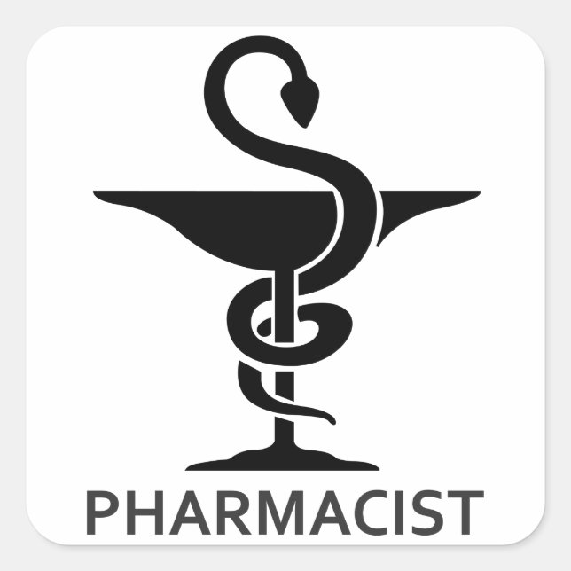 Sticker Carré Pharmacien (Devant)