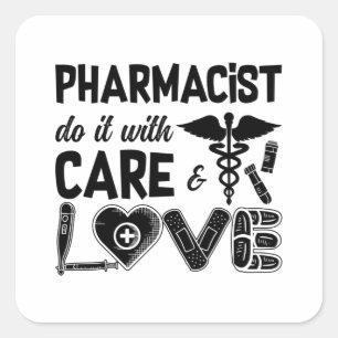Sticker Carré Pharmacien Le Faire Avec Les Pharmacistes De Soins