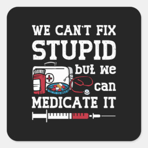 Sticker Carré Pharmacien Nous ne pouvons pas réparer un technici