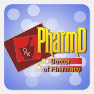 Sticker Carré PharmD Doctor of Pharmacy