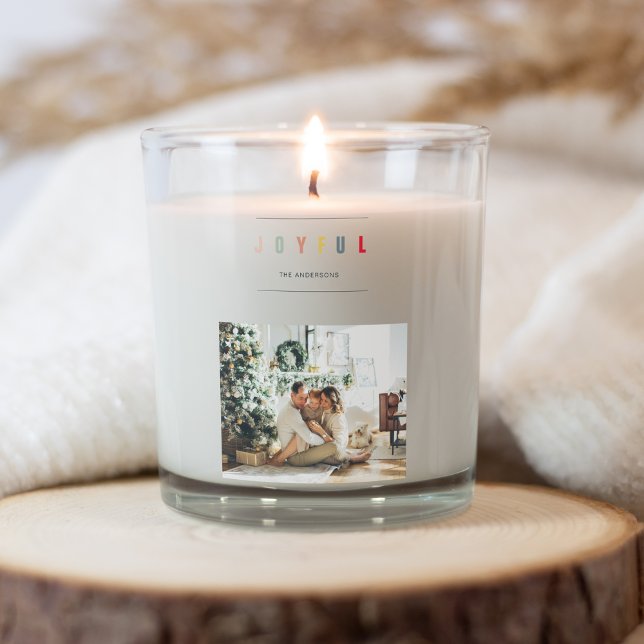 Sticker Carré Photo de Noël simple et moderne | Joyeuses vacance (Créateur téléchargé)