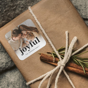 Sticker Carré Photo moderne Noël