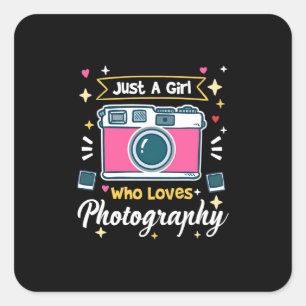 Sticker Carré Photographie féminine