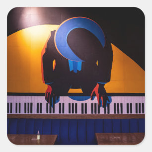 Sticker Carré Piano Extraordinaire