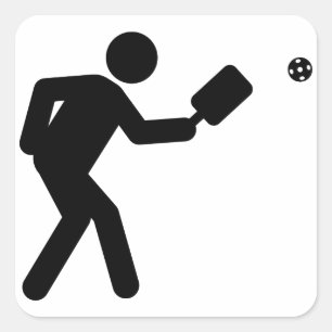 Sticker Carré Pickleball