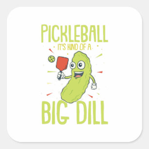 Sticker Carré Pickleball C'est un genre de jeu de jeu de jeu Big