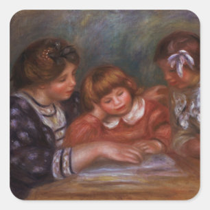 Sticker Carré Pierre A Renoir   La leçon