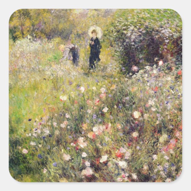 Sticker Carré Pierre A Renoir | Paysage d'été (Devant)