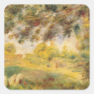 Sticker Carré Pierre A Renoir   Paysage du printemps