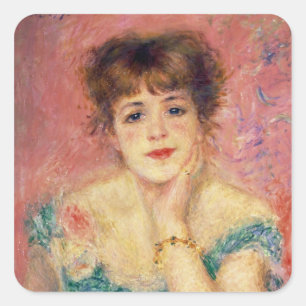 Sticker Carré Pierre un portrait de Renoir   de Jeanne Samary