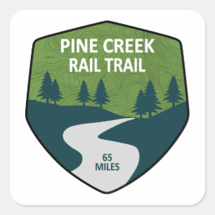 Sticker Carré Pine Creek Rail Trail