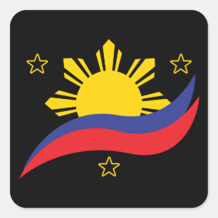 Sticker Carré Pinoy Flag
