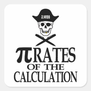 Sticker Carré Pirates du calcul