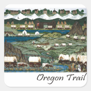 Sticker Carré Piste de l'Oregon