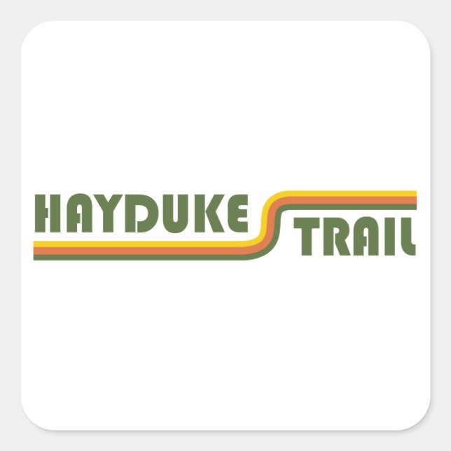 Sticker Carré Piste Hayduke (Devant)