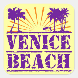 Sticker Carré Plage de Venice
