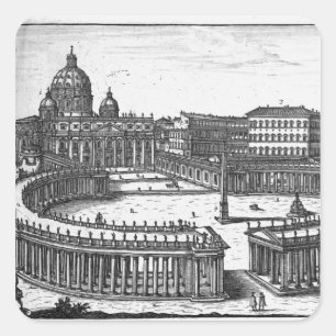 Sticker Carré Plan original de Bernini pour le Carré de Saint-Pi