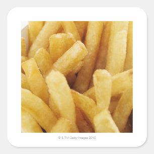 Sticker Carré Plan rapproché des pommes frites