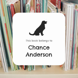 Sticker Carré Plaque autocollante Golden Retriever