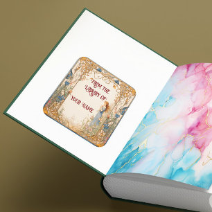 Sticker Carré Plaque Fairytale pour votre enfant