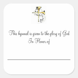 Sticker Carré Plaques Hymnes en l'honneur de