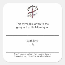 Sticker Carré Plaques Hymnes en mémoire