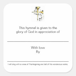 Sticker Carré Plaques Hymniques en appréciation de