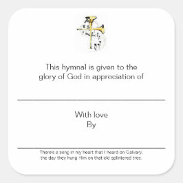 Sticker Carré Plaques Hymniques en appréciation de