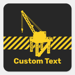 Sticker Carré Plateforme de construction