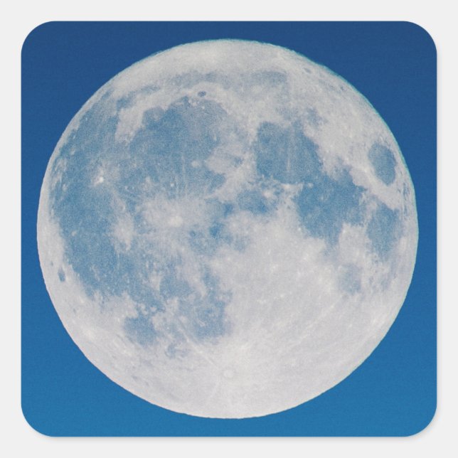 Sticker Carré Pleine lune Blue Sky (Devant)