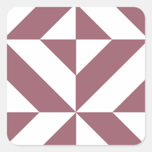 Sticker Carré Plum Geometric Deco Cube Pattern