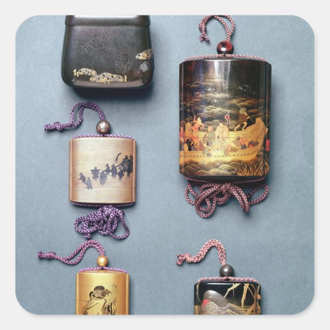 Sticker Carré Pochette intérieure et sac à tabac (Devant)